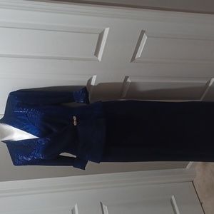 2 pc.PC. Alex Evenings  Blue Suit Size 8